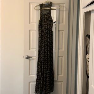 Anthropologie maxi dress with slip